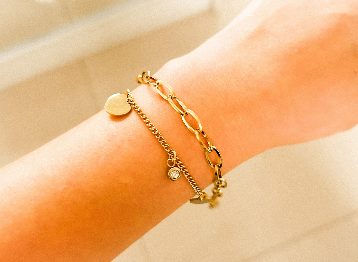 Pulseira Dupla Coração