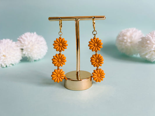 Brinco Trio de Flores