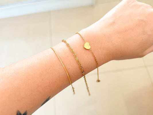 Kit Pulseira Coração