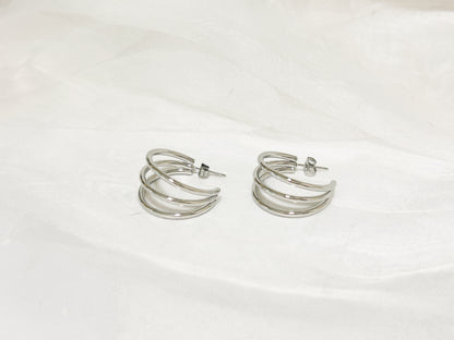 Brinco Trio de Argolas Aço