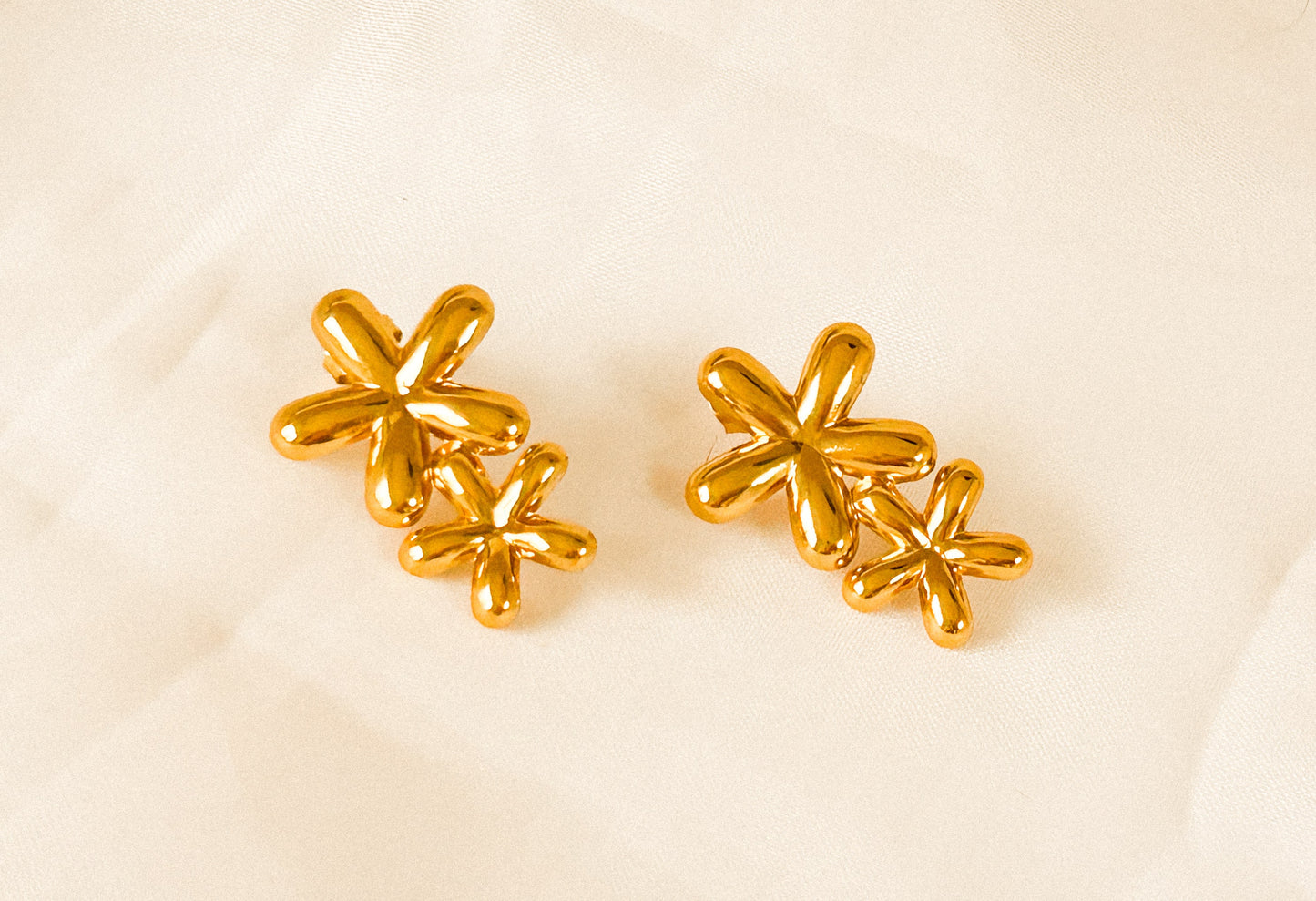Brinco Flor Dupla